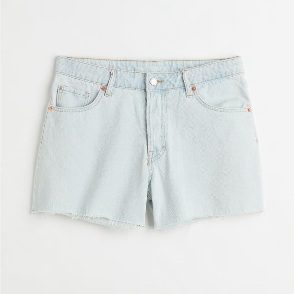 H&M 90s boyfriend low waist jean shorts Sz 2